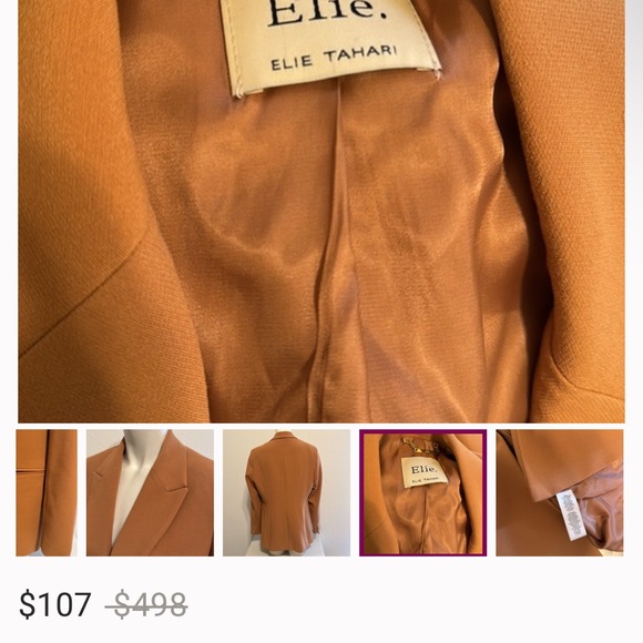 Elie Tahari Gold Blazer - Picture 7 of 7